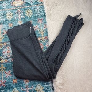 Victoria's Sport Gray Tie Ankle Legging Small Short